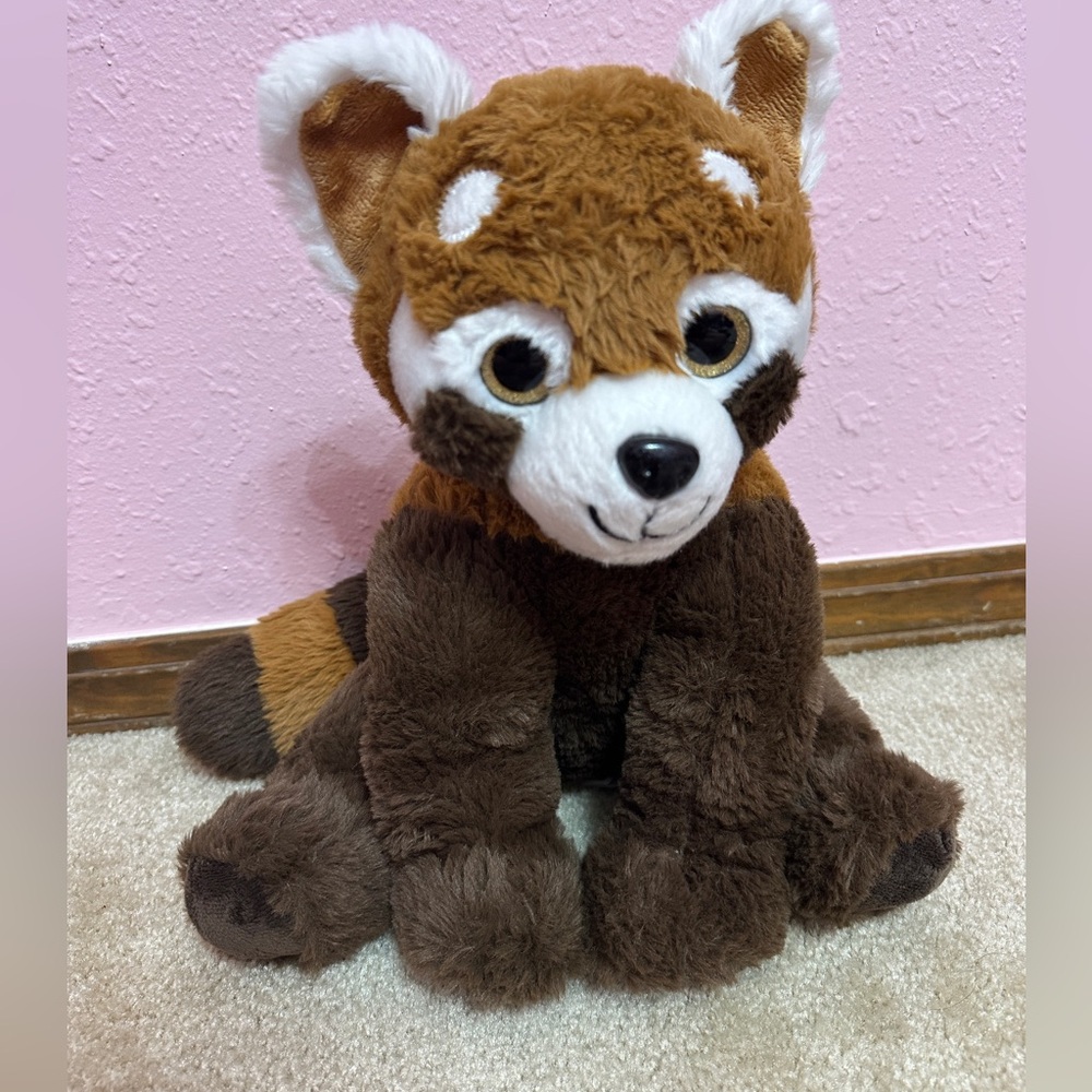 The Bear Factory 12" Red Panda Plush Stuffed Animal Hideaway Zippered Pouch
